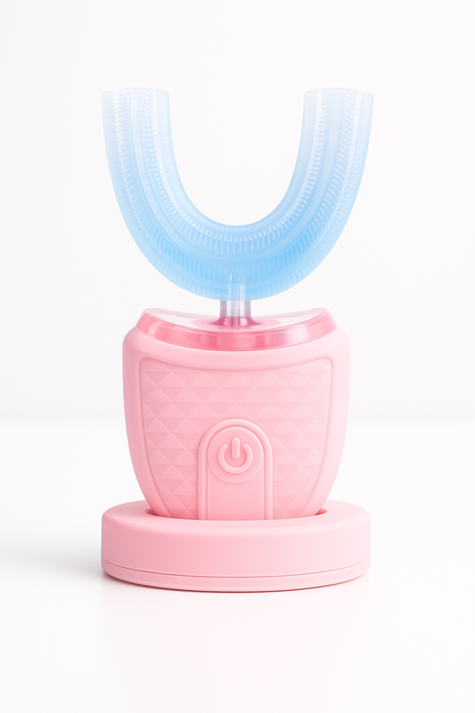 Brosse à dents électrique en U – Rose | LumiBrush™